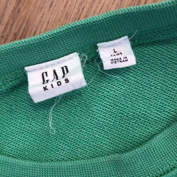 Gap Kids Green Unicorn Sweatshirt (L/10) - Picture 2 of 3